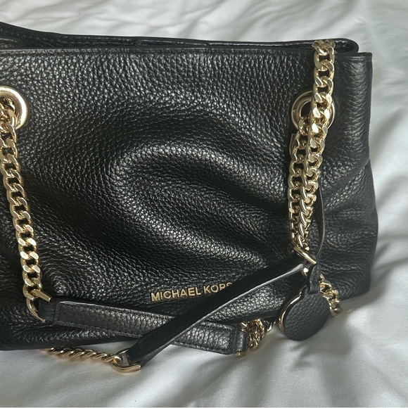 Michael Kors Black mini Shoulder Bag with Gold Accents - Picture 11 of 11